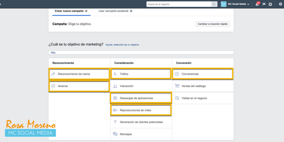 como crear anuncio publicitario facebook varios idiomas campañas facebook ads objetivos campana ads manager anuncios varios idiomas