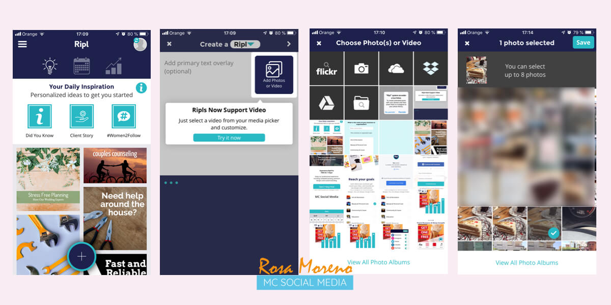 apps para hacer videos para facebook e instagram rippl permite seleccionar hasta ocho fotos o videos apps para hacer videos para facebook e instagram rippl permite seleccionar hasta ocho fotos o videos