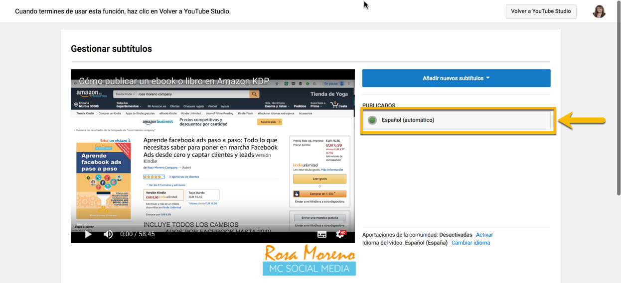 como poner subtitulos videos subidos facebook crear subtitulos automaticos con añadir traducciones