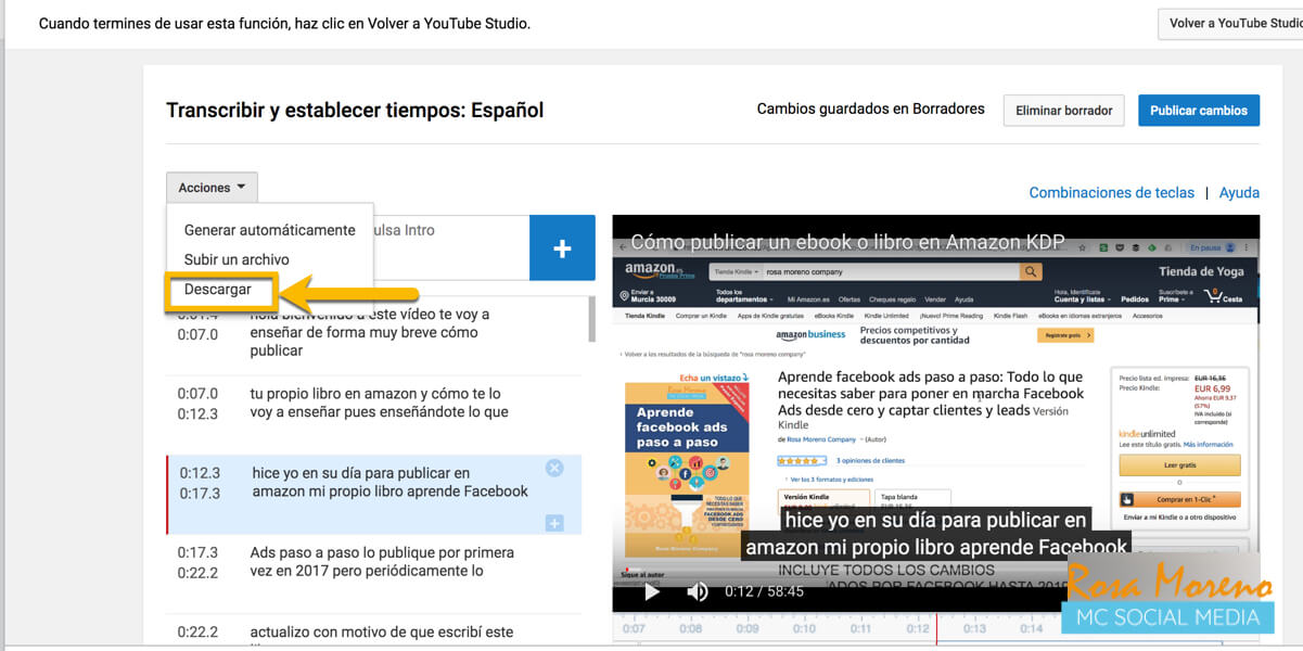 como poner subtitulos videos subidos facebook crear subtitulos automaticos descargar archivo subripe srt