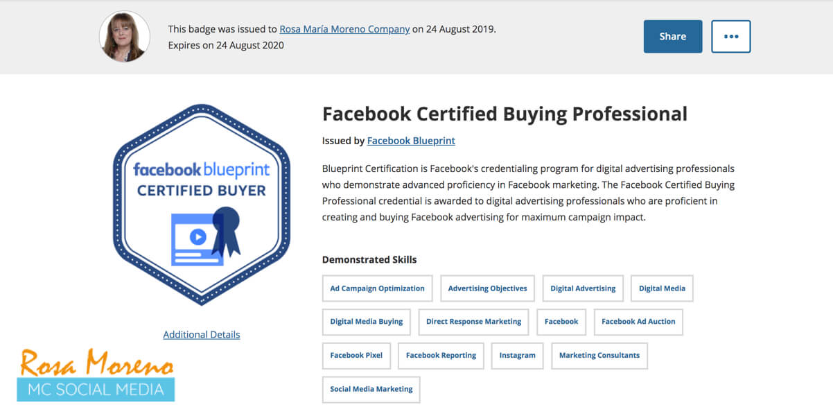 curso gratis publicidad facebook ads certificado oficial Profesional compras certificado Facebook