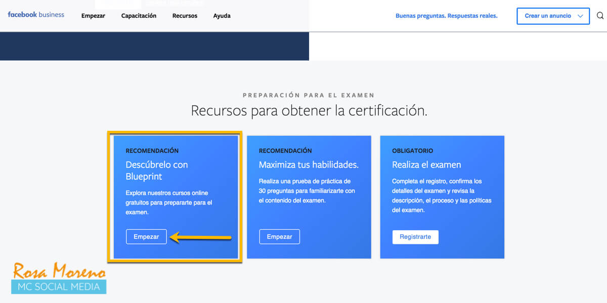 curso gratis publicidad facebook ads como acceder temario cursos certificados facebook