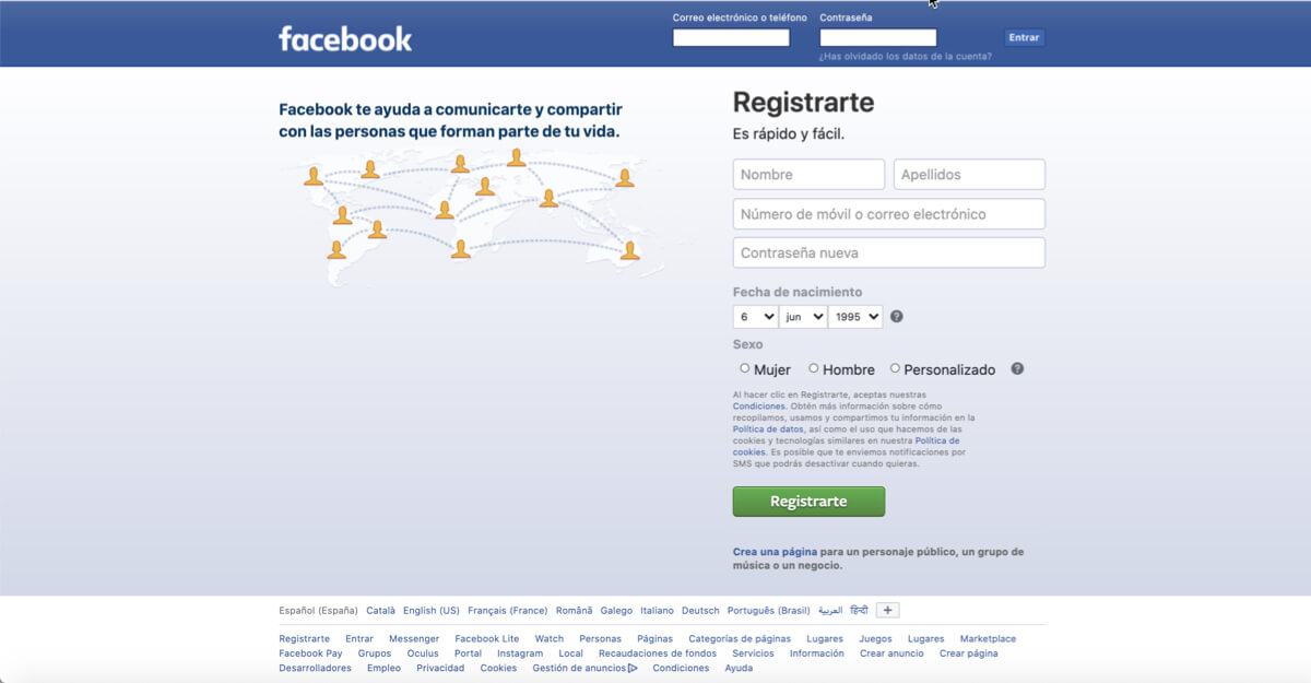 iniciar sesion facebook crear cuenta formas y alternativas home facebook iniciar sesion registrarte crear pagina