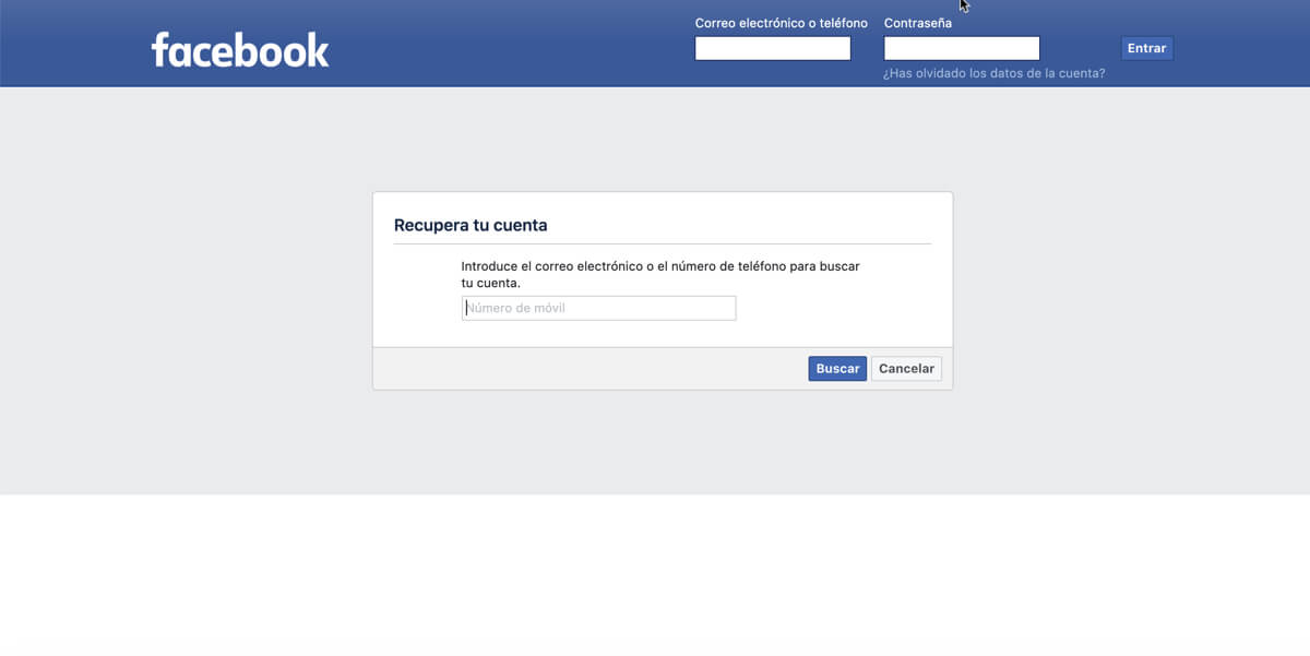 iniciar sesion facebook crear cuenta formas y alternativas recuperar tu cuenta Facebook
