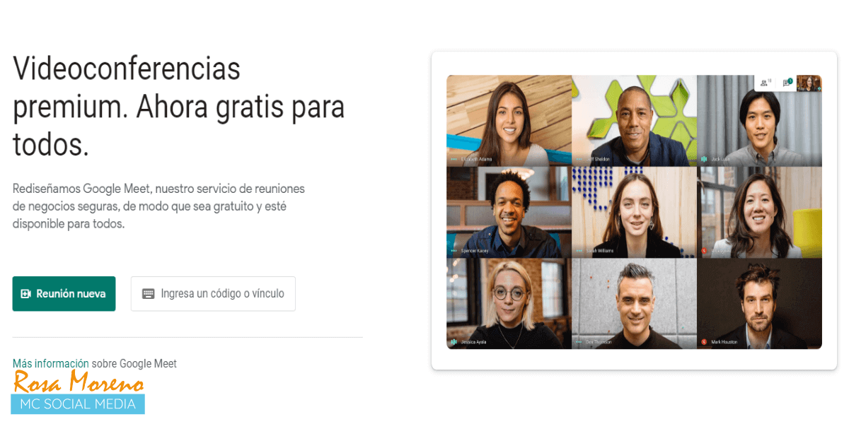 mejores-programas-videoconferencias-webinars-gratis-y-pago-Google-Meet-plan-gratuito-hasta-100-participantes mejores programas videoconferencias webinars gratis y pago Google Meet plan gratuito hasta 100 participantes