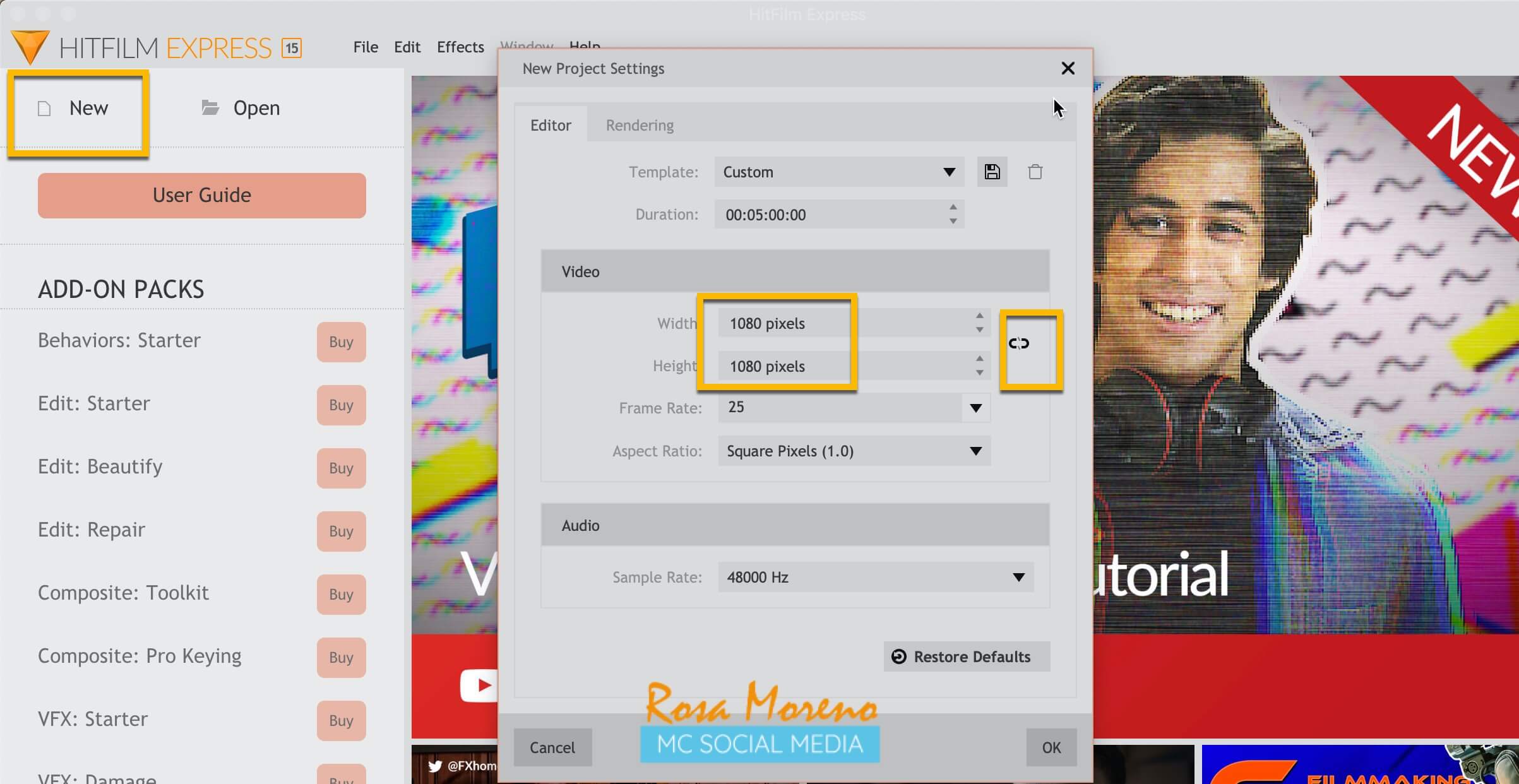 nuggets-video-marketing-que-son-como-crearlos-con-hitfilm-express-nuevo-proyecto-medidas-pixeles nuggets video marketing que son como crearlos con hitfilm express nuevo proyecto medidas pixeles