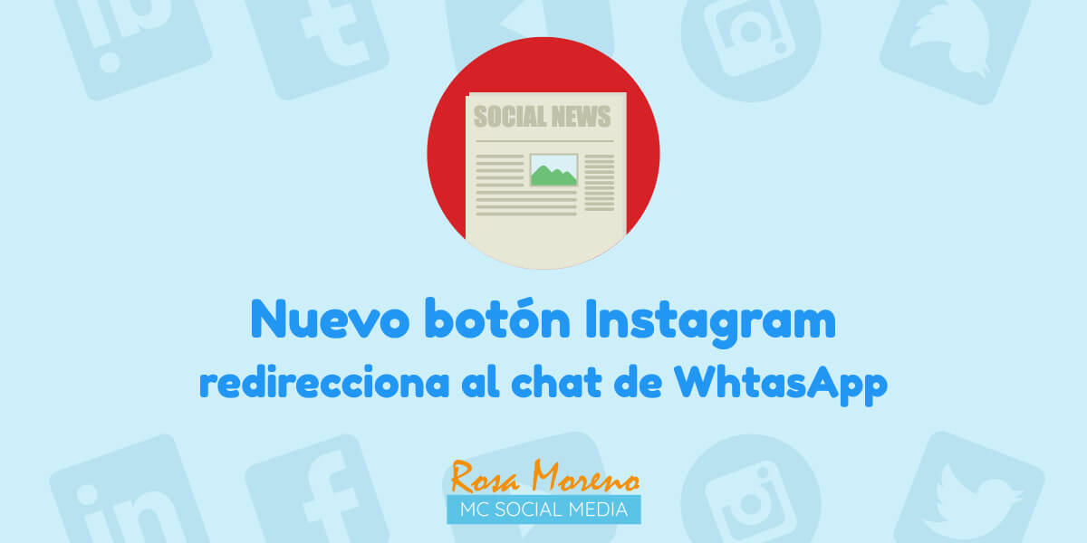 nuevo boton instagram para redireccionar chat whatsapp
