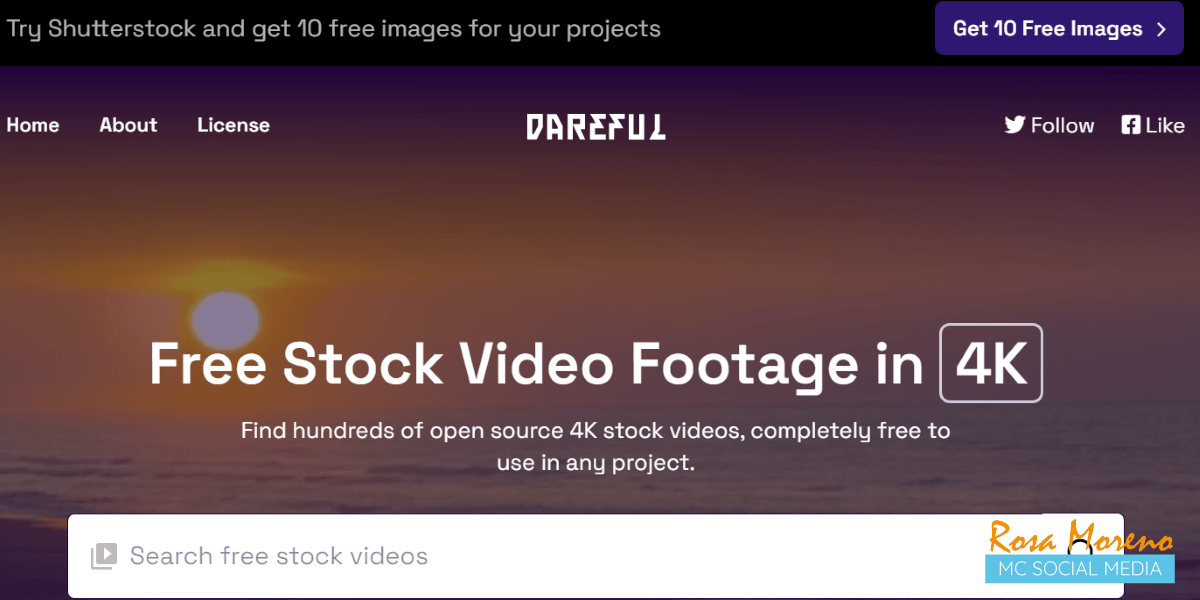 bancos de videos gratuitos plataforma Dareful videos gratis y 4k